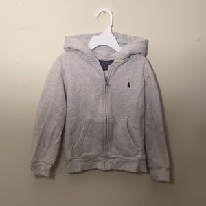 Polo Ralph Lauren grey zip hoodie